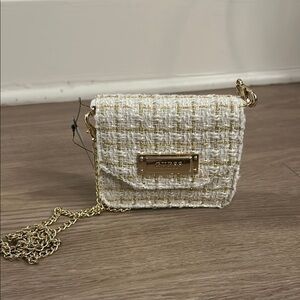 Guess White and Gold Women's Bag
